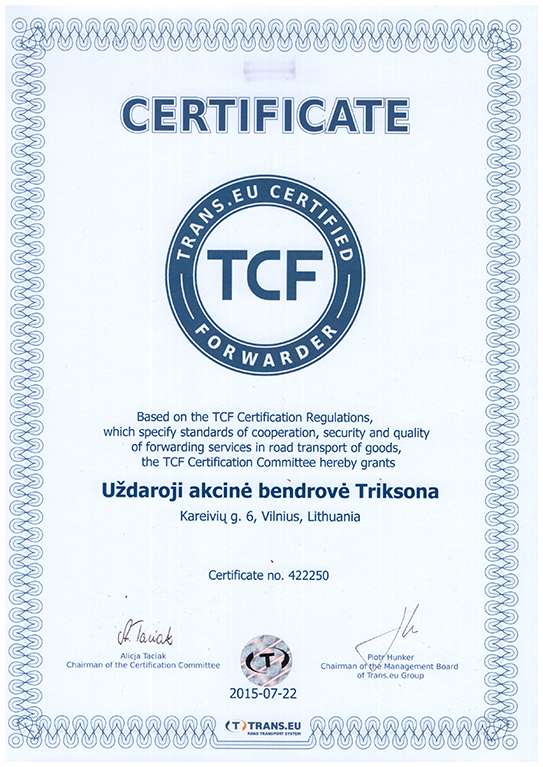 Buy TCF certification